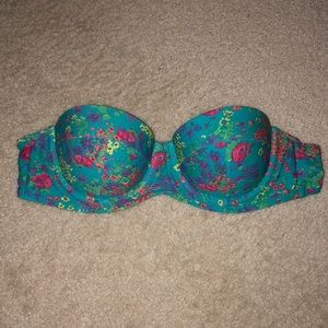 Aerie Floral Swimsuit Bandeau